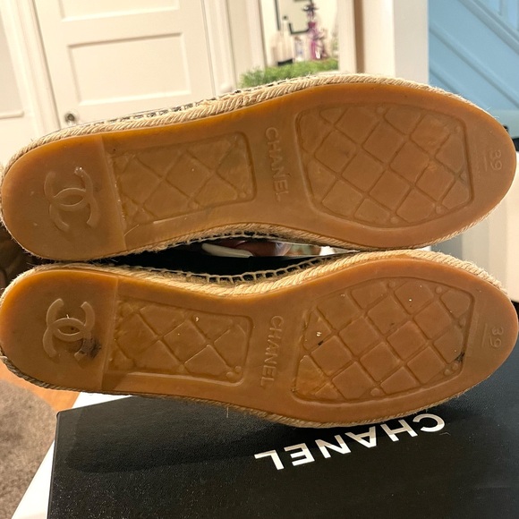 Chanel Black Espadrilles (Authentic) Lambskin - Picture 8 of 8